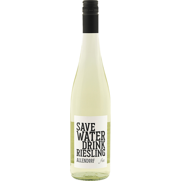 Save Water Drink Riesling Free alkoholfrei, Weingut Fritz Allendorf